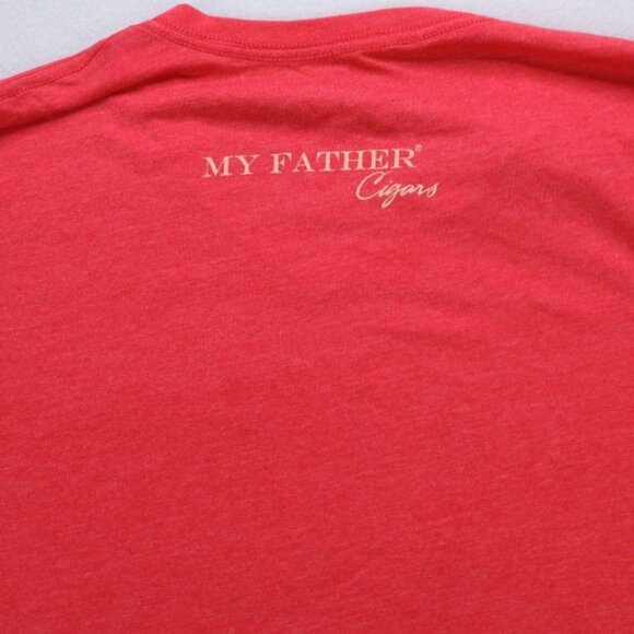 My Father Cigars Shirt Mens XL Red Gold Repeater Short Sleeve - Picture 6 of 6